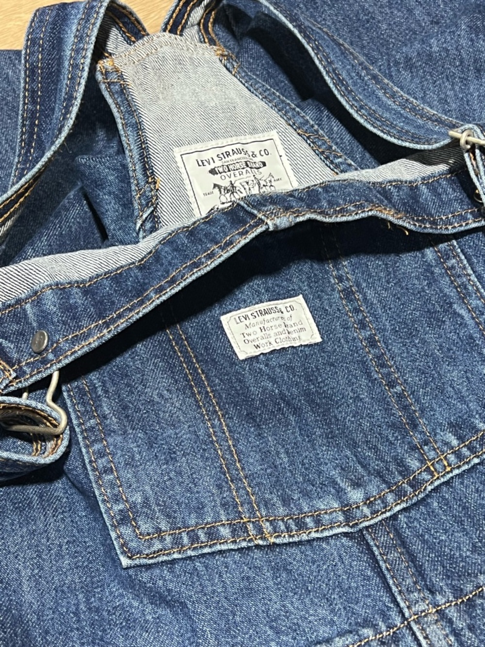 SOLD! Levi's Women Vintage Denim Jean Overalls XL - Picture 12 of 16